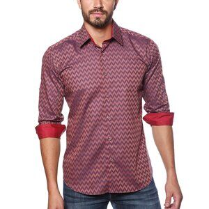 JARED LANG RED CHEVONS SHIRT [2XL] RARE! NWT